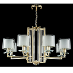 Люстра с 8-ю цилиндрическими плафонами из стекла Laurent варинант исполнения - 3 | Loft Concept в Перми