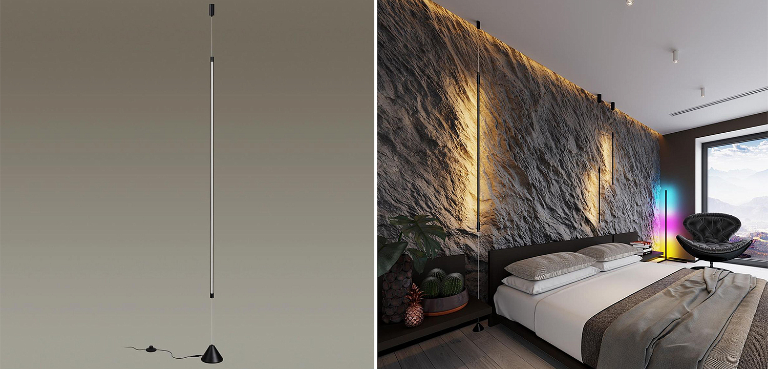 Торшер Trumpet Tube Black Thin Line Торшер Trumpet Tube Black Thin Line - Loft-Concept в Перми