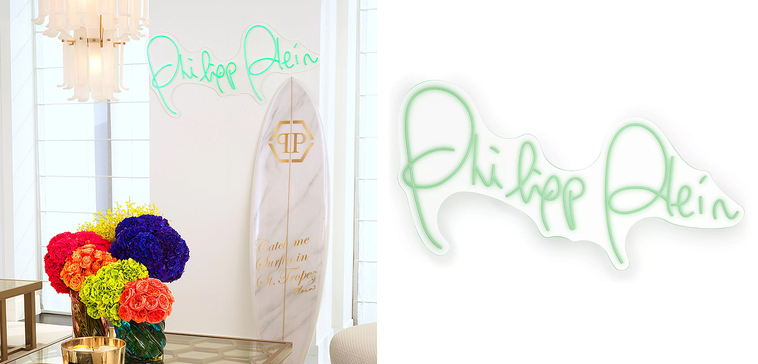 Неоновая настенная лампа Neon Philipp Plein Неоновая настенная лампа Neon Philipp Plein - Loft-Concept в Перми