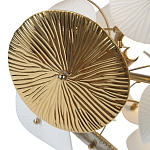 Люстра с белыми и золотистыми цветами Dahlia Flowers Lamp варинант исполнения - 6 | Loft Concept в Перми