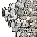 Люстра с каскадом из круглых прозрачных декоративных элементов Harmony of Light варинант исполнения - 1 | Loft Concept в Перми