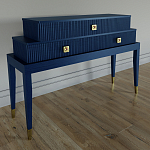 Премиальная Консоль с тремя ящиками Elsa Dreams Blue варинант исполнения - 1 | Loft Concept в Перми