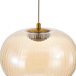 Подвесной светильник с янтарным рифленым стеклянным плафоном Ferm Living варинант исполнения - 4 | Loft Concept в Перми