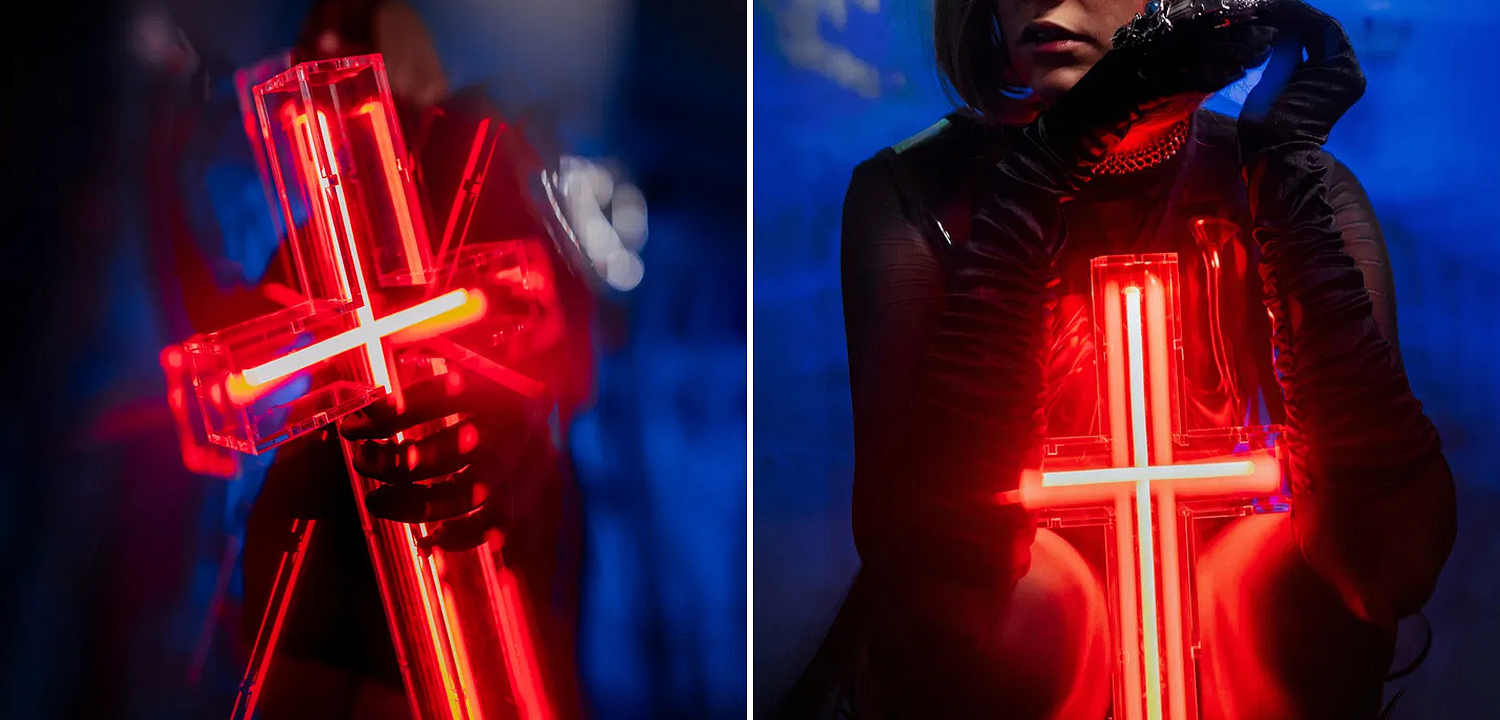 Неоновая настенная лампа Red Cross Neon Wall Lamp Неоновая настенная лампа Red Cross Neon Wall Lamp - Loft-Concept в Перми