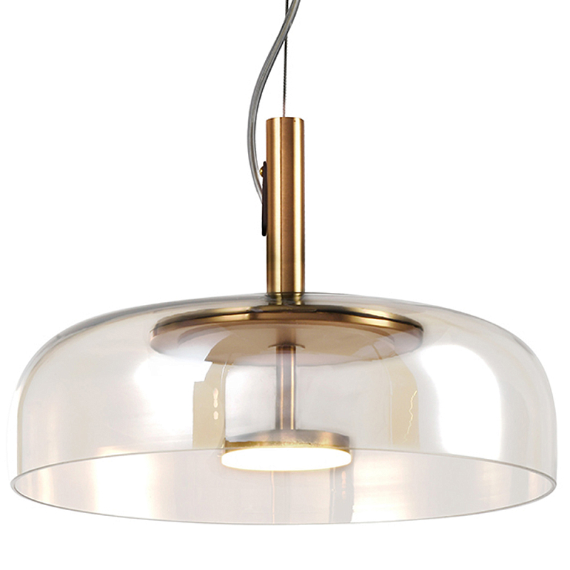 Подвесной светильник Blanton Glass Hanging Lamp 30 Латунь Прозрачное Стекло Подвесной светильник Blanton Glass Hanging Lamp 30 Латунь Прозрачное Стекло в Перми | Loft Concept