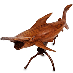 Статуэтка акула-молот деревянная Hammer варинант исполнения - 1 | Loft Concept в Перми