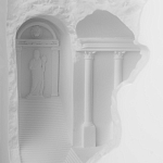 Встраиваемый в стену гипсовый светильник под покраску в античном стиле Antiquity Athena варинант исполнения - 8 | Loft Concept в Перми