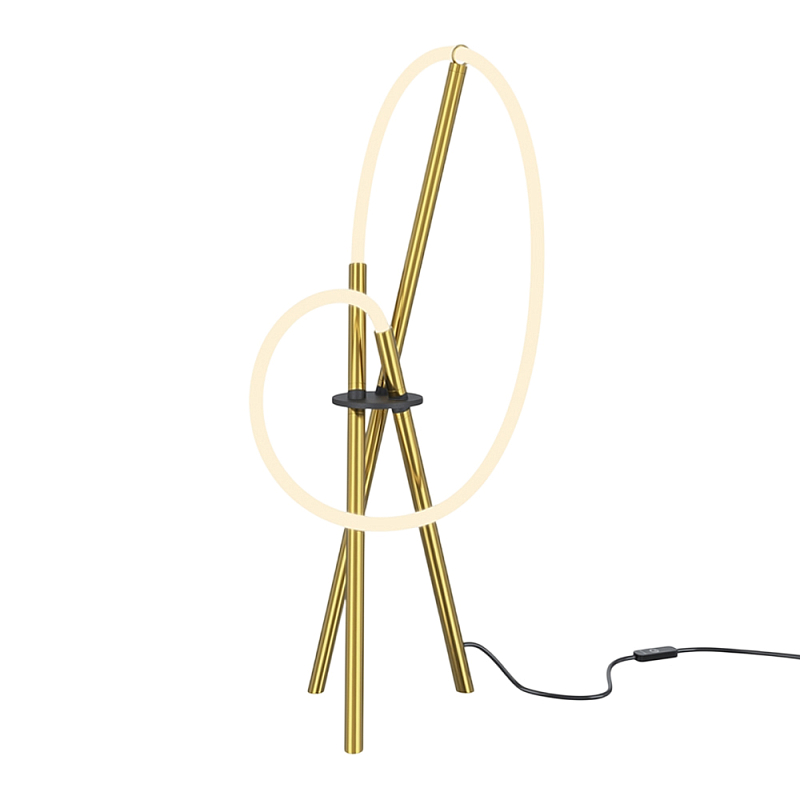 Настольный светильник Crochet Brass 3000К 15Вт Латунь Белый в Перми | Loft Concept 