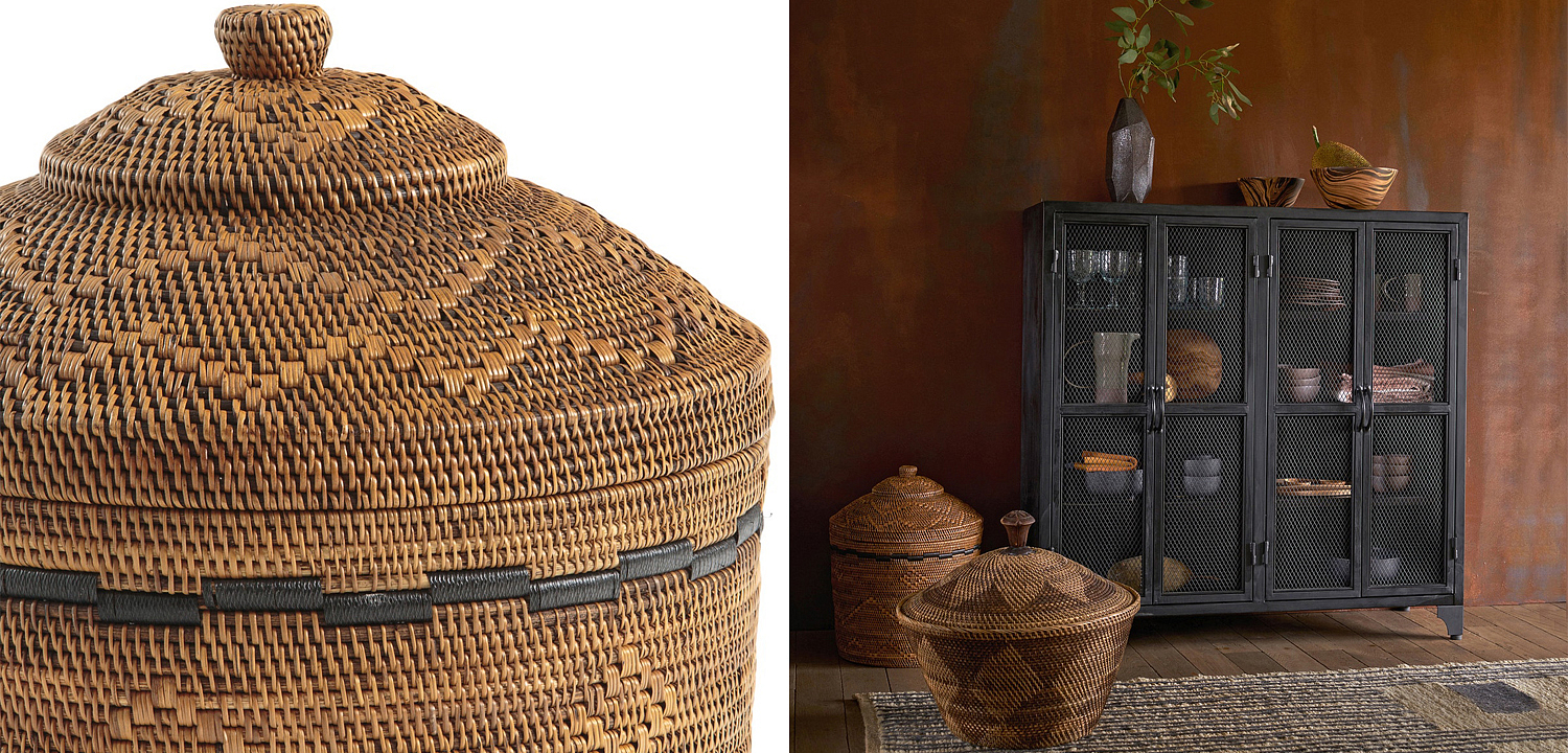 Корзина Wicker bamboo and rattan Корзина Wicker bamboo and rattan - Loft-Concept в Перми
