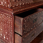 Буфет из массива тика инкрустированный костью Wooden Bone Inlay Mirror Cupboard варинант исполнения - 2 | Loft Concept в Перми