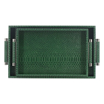 Комплект из двух прямоугольных подносов зеленого цвета Serpent варинант исполнения - 1 | Loft Concept в Перми