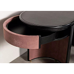 Дизайнерский письменный стол овальной формы с 2-мя выдвижными ящиками по бокам Parsec варинант исполнения - 4 | Loft Concept в Перми