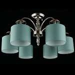 Люстра потолочная Nikoletta с бирюзовым плафоном варинант исполнения - 2 | Loft Concept в Перми