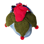 Подушка из джинсовой одежды и вязания Heart&Brain варинант исполнения - 1 | Loft Concept в Перми