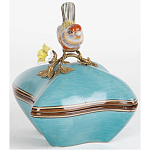 Фарфоровая шкатулка с птицей Eden Garden Blue варинант исполнения - 2 | Loft Concept в Перми