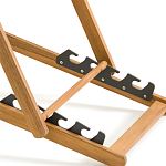 Шезлонг из акации и ткани Argentina варинант исполнения - 9 | Loft Concept в Перми