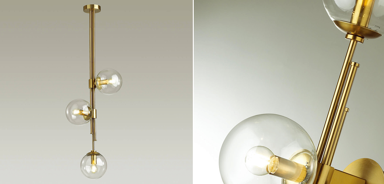 Светильник TRILOGY Ceiling Light Clear glass 100 Светильник TRILOGY Ceiling Light Clear glass 100 - Loft-Concept в Перми