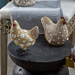 Статуэтка курица с текстурной поверхностью бежевого цвета Rustic Chicken варинант исполнения - 4 | Loft Concept в Перми