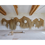 Большая дизайнерская Инсталляция из соломы RAFFIA Installation  варинант исполнения - 3 | Loft Concept в Перми