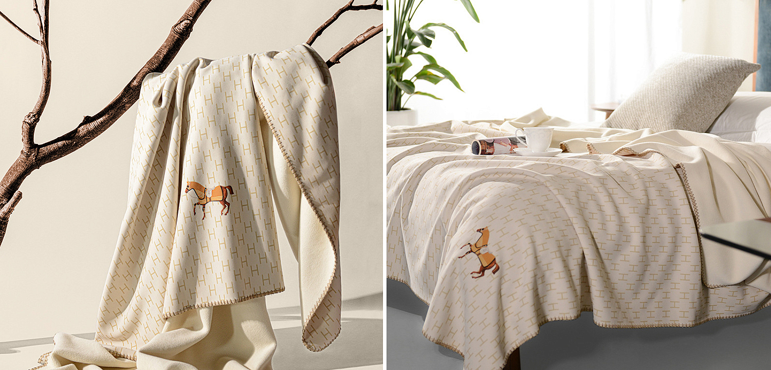 Плед Hermes Pattern Horse Plaid Плед Hermes Pattern Horse Plaid - Loft-Concept в Перми