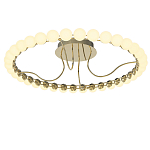 Люстра кольцевая потолочная с круглыми плафонами белого цвета PEARLS Suspension 60 варинант исполнения - 2 | Loft Concept в Перми