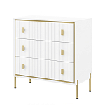 Комод белый глянцевый с тремя ящиками Antique Order варинант исполнения - 1 | Loft Concept в Перми