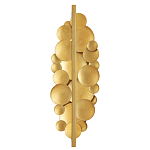 Бра светодиодное из многослойных золотых дисков Metal Disc Chandelier варинант исполнения - 2 | Loft Concept в Перми