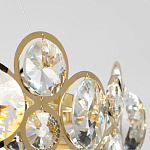 Люстра подвесная из золотых колец 57 см Golden Circles варинант исполнения - 7 | Loft Concept в Перми