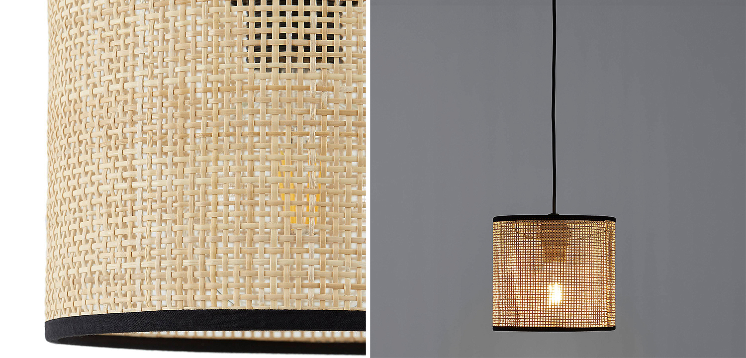 Подвесной светильник Ottar Wicker beige black Подвесной светильник Ottar Wicker beige black - Loft-Concept в Перми