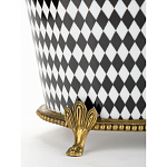 Фарфоровое кашпо Black and white square варинант исполнения - 4 | Loft Concept в Перми