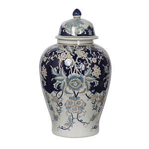 Ваза с крышкой Blue & White Ornament Vase 59