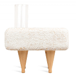 Керамический столик на деревянных ножках «Квадро» варинант исполнения - 4 | Loft Concept в Перми