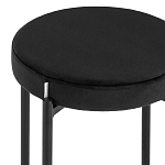 Табурет с мягким круглым сиденьем RIO Black варинант исполнения - 4 | Loft Concept в Перми