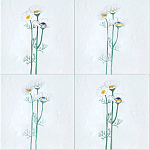 Плитка с узором Ромашки варинант исполнения - 1 | Loft Concept в Перми