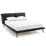 Двуспальная кровать с мягким изголовьем Daniel Bed варинант исполнения - 1 | Loft Concept в Перми