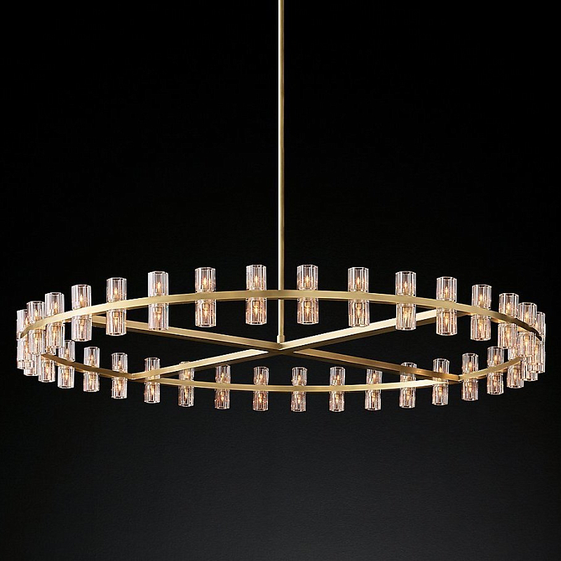 Люстра Restoration Hardware Arcachon Round Chandelier Латунь Прозрачный Люстра Restoration Hardware Arcachon Round Chandelier Латунь Прозрачный в Перми | Loft Concept