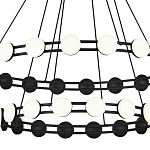 Люстра двухъярусная с круглыми светодиодными источниками света Maxine Light варинант исполнения - 5 | Loft Concept в Перми