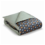 Постельное белье из сатина с принтом треугольники 150х200 см Triangular Dreams варинант исполнения - 1 | Loft Concept в Перми