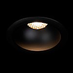 Встраиваемый спот светодиодный круглый черного цвета с углублением Ombra Lux  варинант исполнения - 1 | Loft Concept в Перми