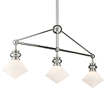 Люстра линейная с ромбовидными плафонами Pointed Diamond Shade варинант исполнения - 2 | Loft Concept в Перми