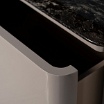 Тумба под телевизор с мраморной столешницей Presentability варинант исполнения - 4 | Loft Concept в Перми