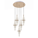 Люстра подвесная с прозрачными фактурными плафонами Reflection of Light варинант исполнения - 1 | Loft Concept в Перми