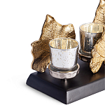 Подсвечник Cozy Light с декором кленовыми листьями варинант исполнения - 2 | Loft Concept в Перми