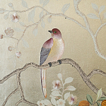 Обои ручная роспись Temple Newsam White Gold gilded silk варинант исполнения - 5 | Loft Concept в Перми