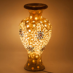 Настольная лампа из перламутра в виде вазы Indonesian Vase варинант исполнения - 2 | Loft Concept в Перми