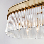 Люстра подвесная овальная со стеклянными трубками Длина 100 см Nembus варинант исполнения - 4 | Loft Concept в Перми