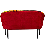 Диван двухместный из натурального бука красный с цветным принтом Impressionism in Art варинант исполнения - 2 | Loft Concept в Перми