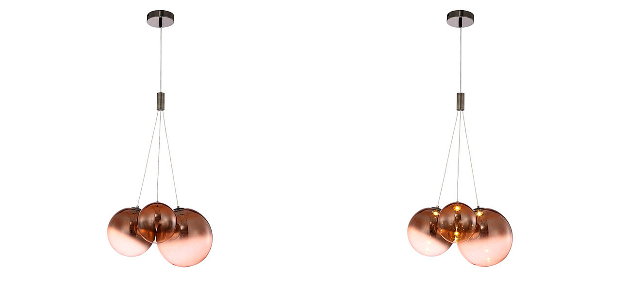 Светильник подвесной медь Balls Lamp Светильник подвесной медь Balls Lamp - Loft-Concept в Перми