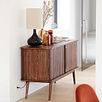 Низкий буфет с 2-мя раздвижными дверцами Toinette Light Cupboard варинант исполнения - 13 | Loft Concept в Перми