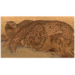 Картина с изображением Леопардов Leopards by stream варинант исполнения - 3 | Loft Concept в Перми